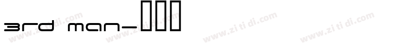 3rd Man字体转换